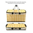 thumbnail image 3 of Cesta de picnic para acampar de 30 l bolsa refrigeradora plegable de papel impermeable para picnic al aire libre, 3 of 8