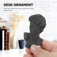 thumbnail image 3 of OUNONA Mini David Statue Resin David Sculpture Roman Small David Bust Sculpture, 3 of 8