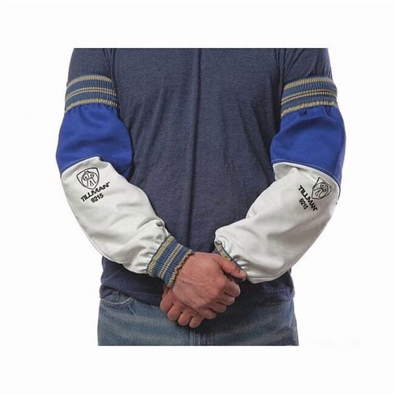 Tillman Cape Sleeve, Cotton, 22 in Length, Blue, Elastic Cuff 9215