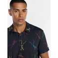 thumbnail image 4 of Birdie Bound Halloween Spooky Skeleton Print Golf Polo Shirt, Men's Sizes S-4XLT, 4 of 5