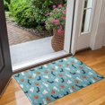 thumbnail image 2 of Blue Halloween Ghosts Pumpkins Skulls and Bats Door Rugs,Washable Non Slip Door Mats Indoor,Decorative Door Mats,Entry Mat Indoor for Entrance,Bedroom,Kitchen,Bathroom,17"x30", 2 of 6