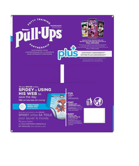 Huggies Pull-Ups Boys' Potty Training Pants, Exclusive Spiderman Designs, 3T-4T, 116 Count