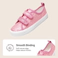 thumbnail image 4 of DREAM PAIRS Girls' Sneakers, Toddler Canvas Shoes with Hook-and-Loop Closure, Lightweight Breathable Casual Shoes with Playful Design, 4 of 5