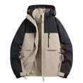 thumbnail image 2 of Mens 3 in 1 Outdoor Jacket Waterproof Windproof Detachable Inner Fleece Hooded Hiking Mountain Shell Coat, 2 of 6