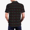 thumbnail image 5 of Xecao Red Poker for Mens' Casual Short Sleeve Button-Down Polo Shirts for a Classic Golf Look, 5 of 9