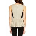 thumbnail image 2 of Rebecca Minkoff Women's Leather Peplum Marilyn Tank Sz 6 Clay, 2 of 2