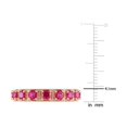 thumbnail image 3 of 1.60 Carat (ctw) Lab-Created Ruby Eternity Band Ring in Rose Plated Sterling Silver, 3 of 4