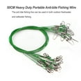 thumbnail image 2 of Greeniant 10 unids/set de alambre de pesca antimordida de acero al carbono negro, 2 of 6