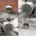 thumbnail image 3 of Protective Clip Stops Pipe 304 Stainless Steel PVC Pipe Interpolated Filter Screen Anti Clogging of Drainage Pipes Gutter Cleaning Tool 110MM, 3 of 8