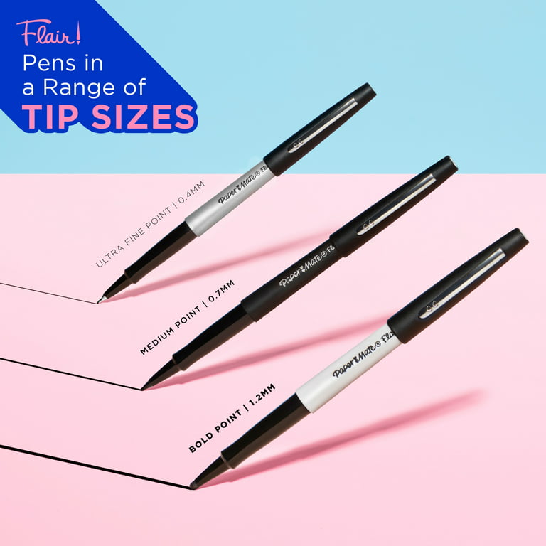 Paper Mate Flair Porous Point Stick Pen, Assorted Colors (Medium