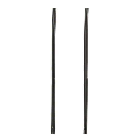 Unique Bargains 2 Pcs 19inch and 14inch 8x10mm 3 Section Rubber Windshield Wiper Blade Refills for Car Black