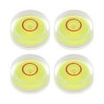 thumbnail image 1 of Unique Bargains 4 Packs Round Bubble Level 15x6mm Mini Circular Bullseye Spirit Levels for Leveling Camera Tripod Telescope, Yellow, 1 of 6