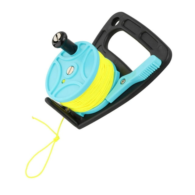 Carrete De Línea De Buceo Multiusos Con Mango Equipo De Seguridad Kayak Anchor Blue 46 Metros Sunnimix Carrete de buceo