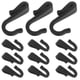 thumbnail image 3 of 12 ganchos en forma de J: Percha de plástico con clip para fregadero de cocina, rejilla para cestas de alambre, platos, carritos, estantes de almacenamiento para dormitorio y oficina, accesorios., 3 of 8