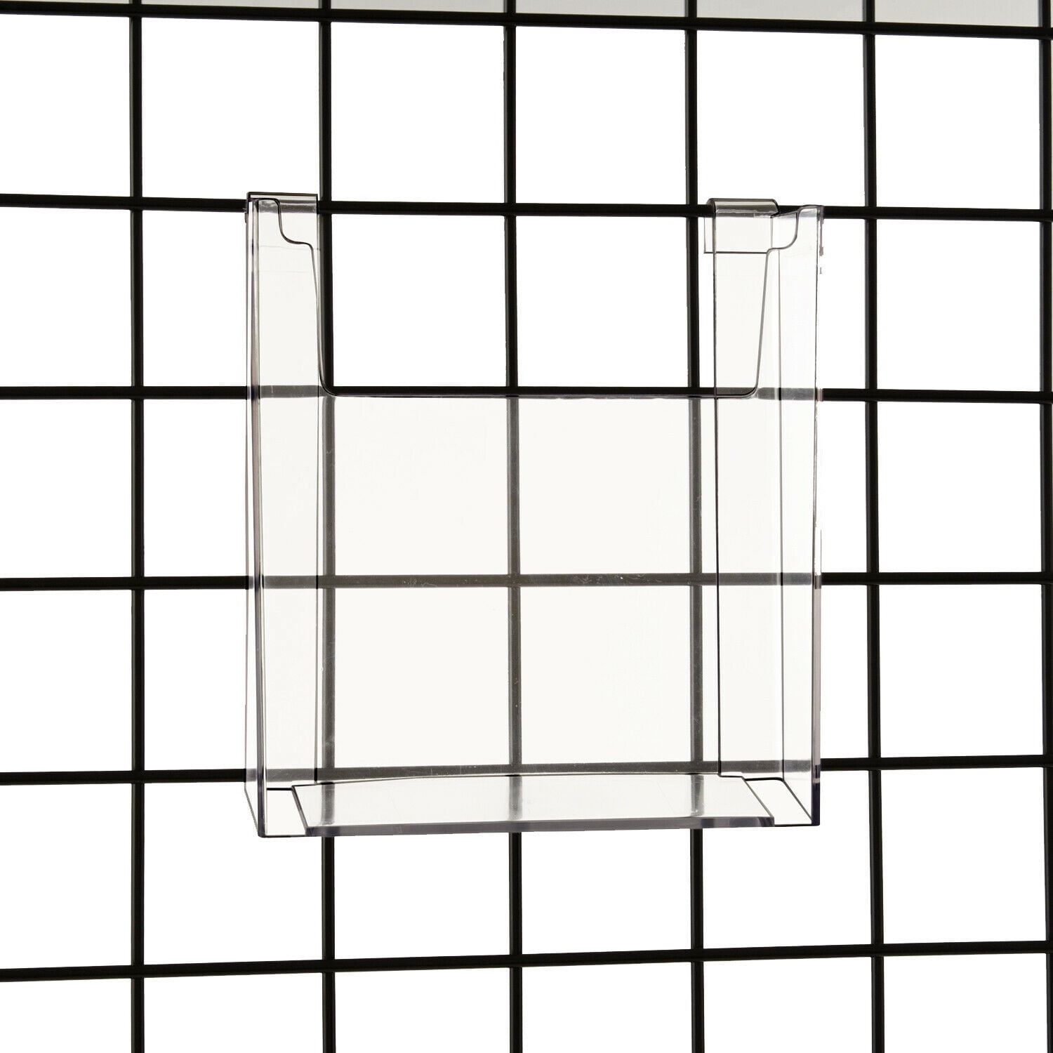 Brochure /& Magazine Holder Gridwall 8.5 x 11 Clear Acrylic Literature 5 Pack