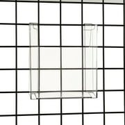 Gridwall 8.5" x 11" Clear Acrylic Literature, Brochure & Magazine Holder, 1 Unit