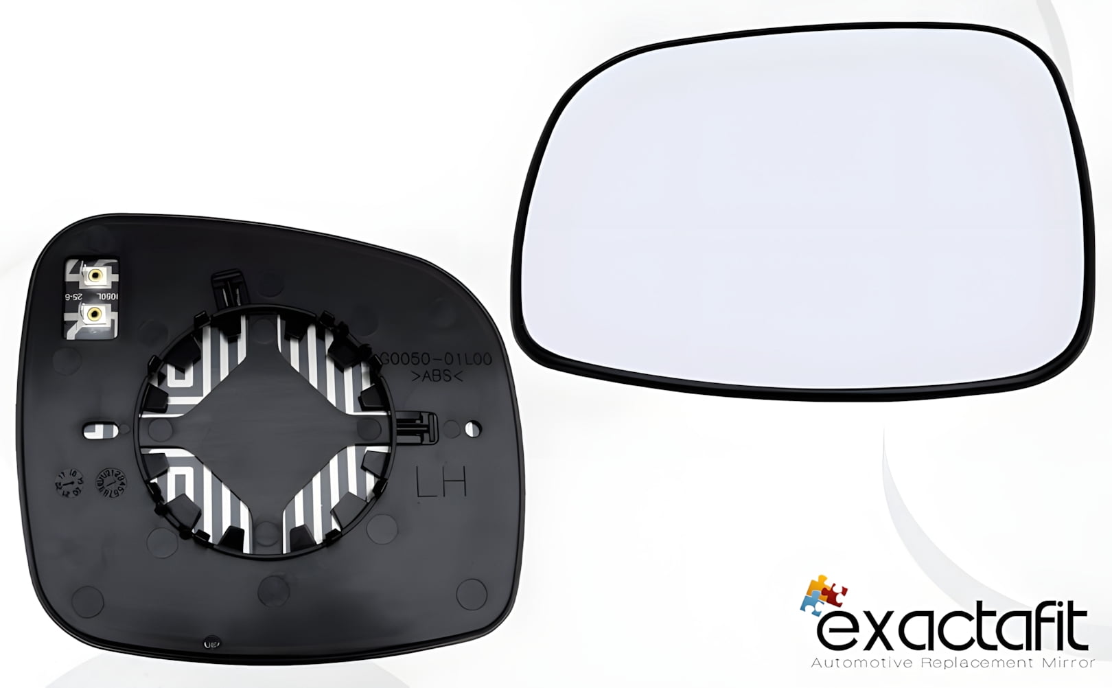 Rugged TUFF Driver Side Mirror Glass for Chrysler Town & Country, Dodge Grand Caravan, RAM CV, Volkswagen Routan
