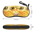 thumbnail image 2 of Sikiie Honey Bee Sunglasses Soft Case Neoprene Zipper Eyeglass Case, Zipper Portable Spectacle Cases for Men Women, 2 of 6