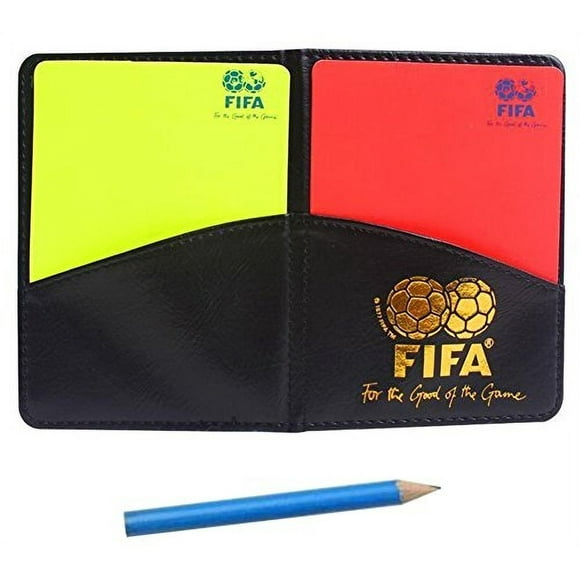 Cartera Árbitro Fútbol MiaoDuo con Libreta, Roja y Amarilla