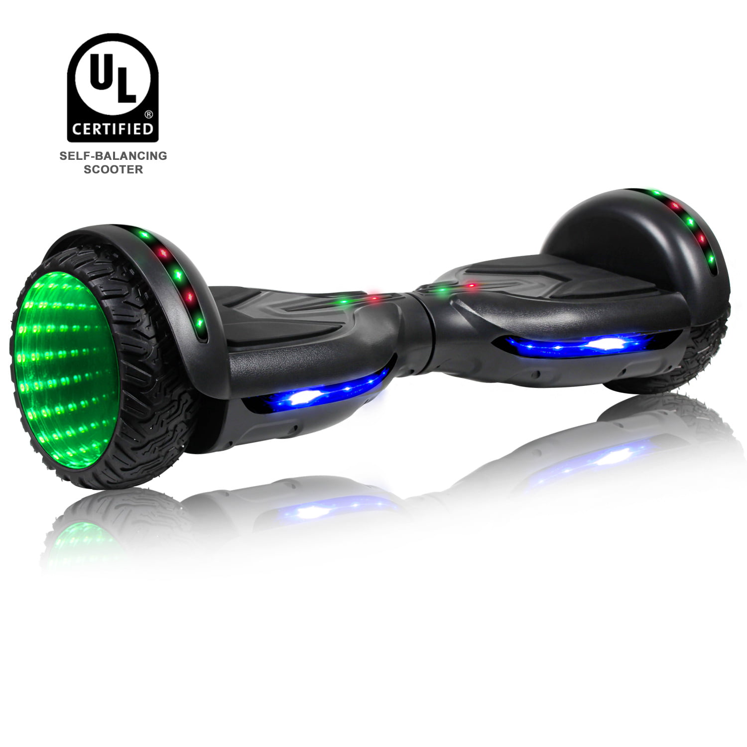 YHR Hoverboard with Wireless Bluetooth Speaker Electric Self Balancing Scooter and LED Light Two-Flashing Wheel with UL2272 Certified for Kids and Adult 