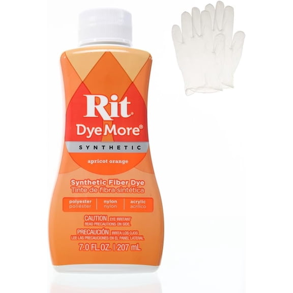 Rit DyeMore Liquid Dye, Apricot Orange 7 Fl Oz (Pack of 1)