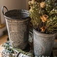 thumbnail image 6 of Antique Floral Carving Iron Flower Pot, 6 of 8