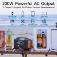 thumbnail image 5 of FF Flashfish 230V AC 200W Portable Power Station 151WH Solar Generator DC Battery Outdoor Camera Drone Emergency Power Supply, 5 of 5