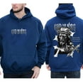 thumbnail image 4 of God Is King Double Sided Hoodie – Black Christian Streetwear with Jesus Cross Graphic, Faith-Based Pullover for Men & Women, 4 of 7