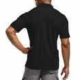 thumbnail image 5 of Avirosel Men's Casual Breathable Mesh Lapel Short Sleeve Tactical Polo Shirt for Outdoor Golf Sports Black, 5 of 9