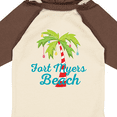 thumbnail image 4 of Inktastic Fort Myers Beach Florida Christmas Vacation Girls Long Sleeve Baby Bodysuit, 4 of 5