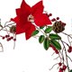 thumbnail image 3 of Artificial Wreaths Outdoor Artificial Rattan Red Berries Decoration Simulation Rattan Leaves Wreath Garland Z, 3 of 4