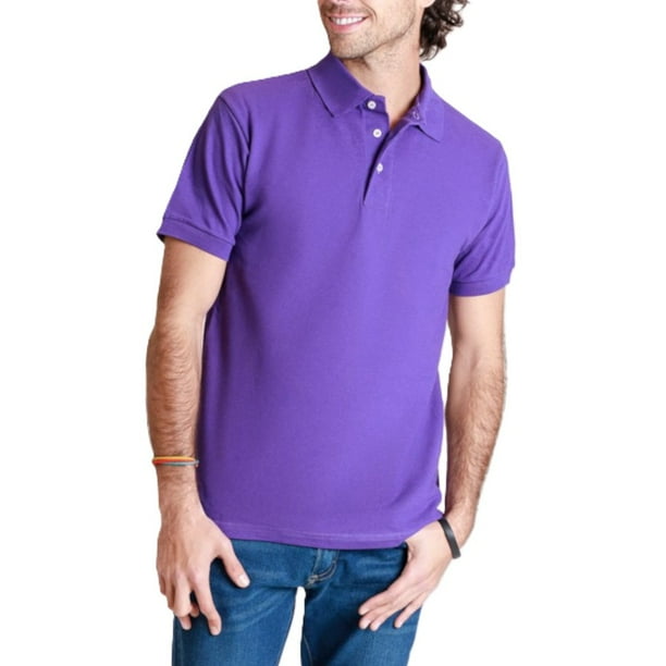 Playera Polo para Caballero 100% Algodón Marca Optima – Morada