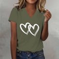 thumbnail image 2 of beishanbush Spring Sales Saving $10 Casual Workout T Shirts Tops Women's Print T-Shirt,Round Neck Short Sleeve Lightweight Soft Casual Summer Under $10, 2 of 5