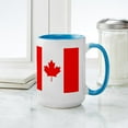 thumbnail image 4 of CafePress - Canadian Flag Large Mug - 15 oz Ceramic Large White Nolvety Mug, 4 of 4