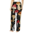 thumbnail image 3 of Balery Various Mushrooms print Women's Pajama Pants,Ultra Lightweight Pjs,Lounge Pant-XX-Large, 3 of 9