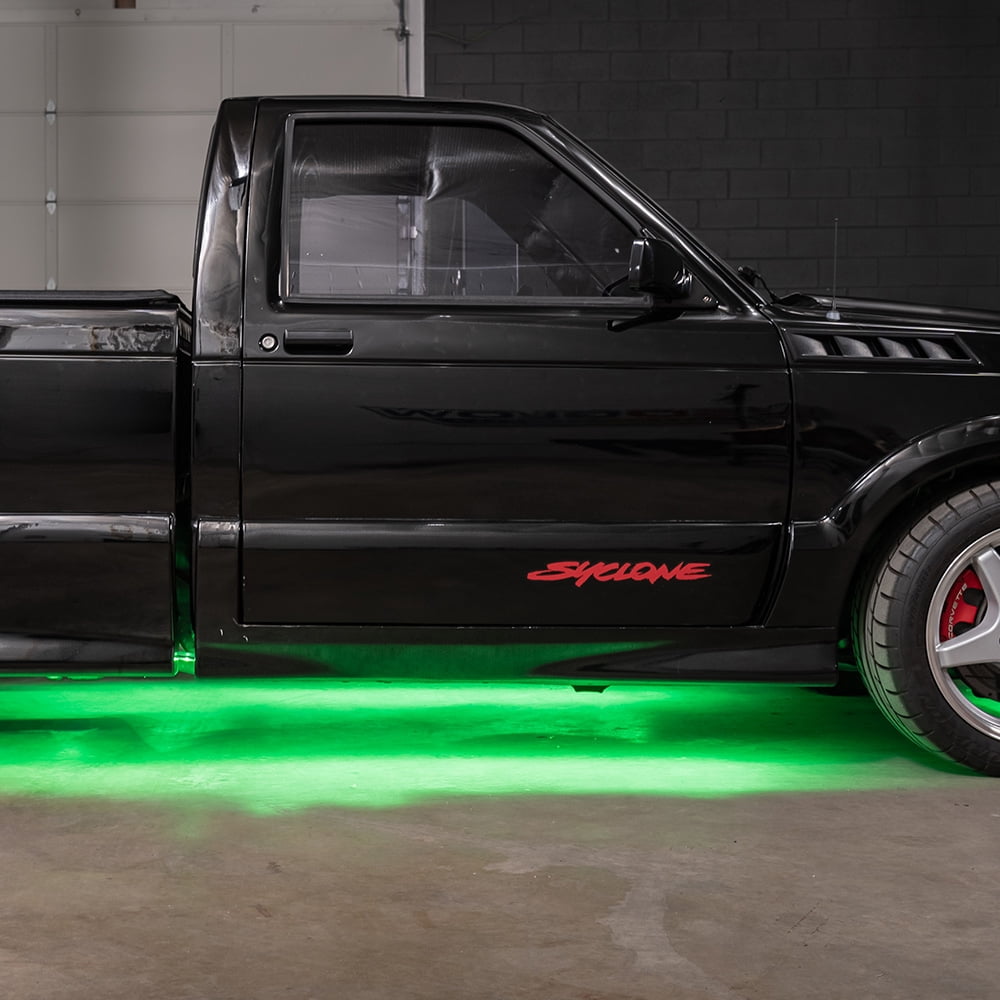 LEDGlow 6pc Green Flexible LED Slimline Truck Underbody Underglow Lighting Kit