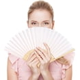 thumbnail image 4 of LINLIN Hand Fan Folding, 4 Pcs White Folding Fan Handheld Fan for Women Men Dancing Cosplay Props Wedding Party Home Decorations Birthday Gifts, 4 of 7