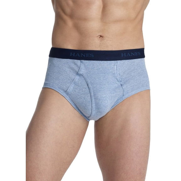 Hanes Men's No Ride Up Briefs Comfort Waistband Assorted 7-Pack_Blue Assorted_XL