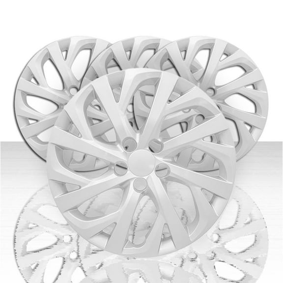 Set of 4 16" 16 Spoke Wheel Covers for 2017-2019 Toyota Corolla LE - Silver