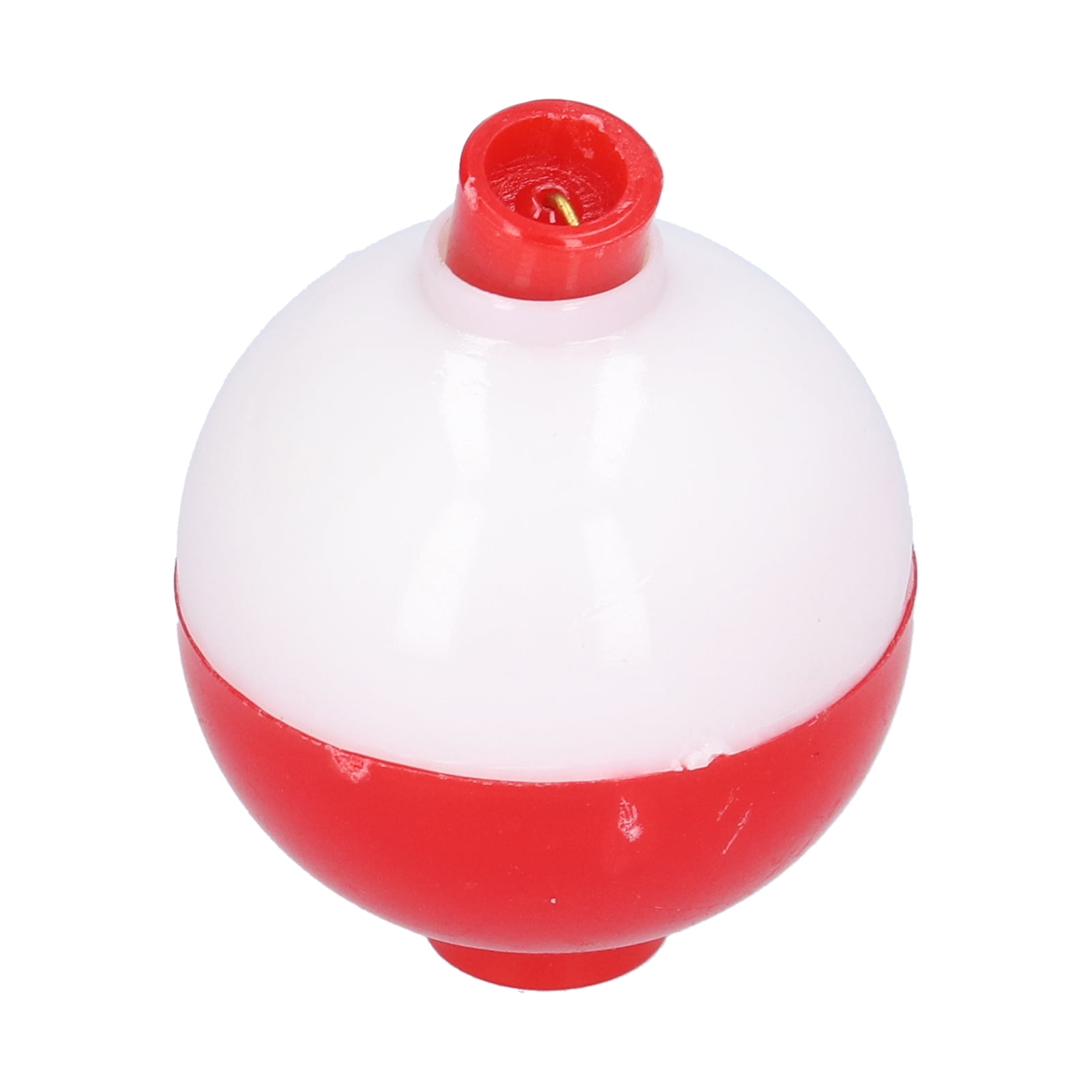 12 1 inch" FISHING BOBBERS Round Weighted Floats Red White Foam SNAP ON FLOAT 