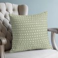 thumbnail image 4 of Pillow Covers 26x26 Set of 2, Sage Green Throw Pillow Covers Decorative Couch Cushion Cover, Abstract White Polka Dot Geometric Retro Art Microfiber Soft Pillowcases for Bedroom Living Room Sofa, 4 of 9