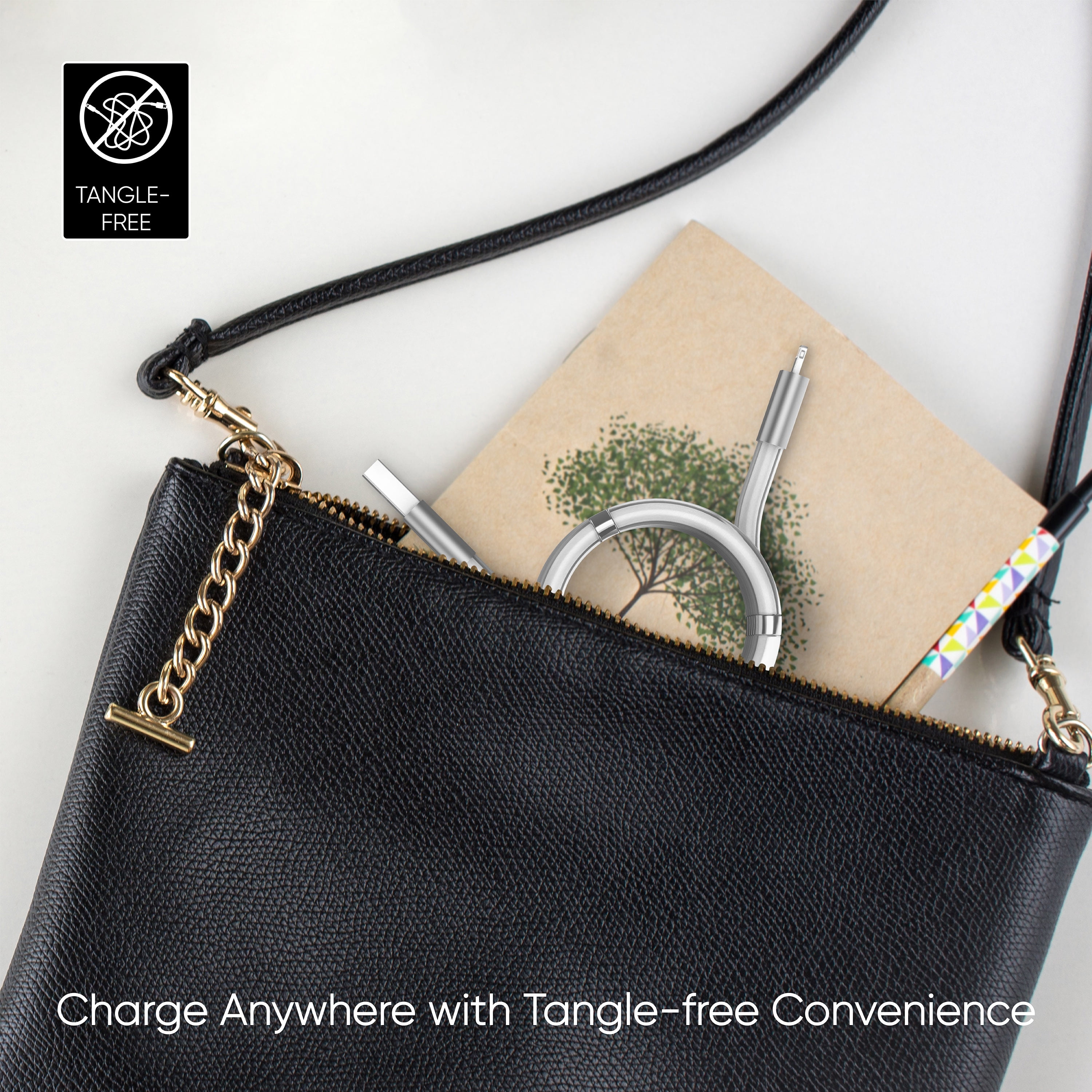 Tzumi PowerSync 3.2ft Magnetic Lightning Charging Cable