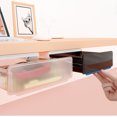 thumbnail image 5 of Hidden Drawer Under Desk Drawer Transparent Hidden Drawer Small Under Desk Storage Box Under Desk Storage Box No Punching Storage ABS PS Small Hidden Drawer For Dormitory Office, 5 of 5