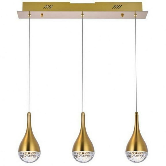 15W 3 Led Pendant in Modern Style-9 inches Tall and 4.5 inches Wide Bailey Street Home 390-Bel-5048066