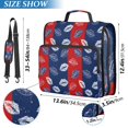 thumbnail image 3 of ALAZA Zipper Binder Lips Mouth Print 3 Ring Trapper Keeper File Folder Organizer Bag, 3 of 8
