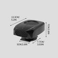 thumbnail image 3 of YIMWNYI 12V Car Mounted Heater, Electric Heating & Defrosting Fan, 360-Degree Rotation, Portable Heater for Cars, SUVs, and Trucks, 3 of 9