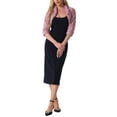 thumbnail image 2 of INSPIRE CHIC Women's Bolero Jacket Open Front Cropped Fluffy Faux Fur Shrug XS Pink, 2 of 6