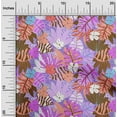 thumbnail image 2 of oneOone Tissu Polyester Spandex Violet Floral Tropical Matériel de Robe Tissu Imprimé Tissu au Mètre 56 Pouces de Large, 2 of 4