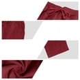 thumbnail image 5 of Mens Casual Pants Drawstring Elastic Waist Lightweight Linen Pants Loose Fit Straight Legs Beach Trousers Wine M, 5 of 9