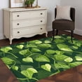 thumbnail image 4 of Dark Green Leaf Area&nbsp;Rug 3x5ft Watercolor Spring Dark Green Leaves Plant Non-Slip&nbsp;Washable Square&nbsp;Rugs Soft Felt Indoor Floor Mat for Bedroom Kitchen Living Room Bathroom, 4 of 9